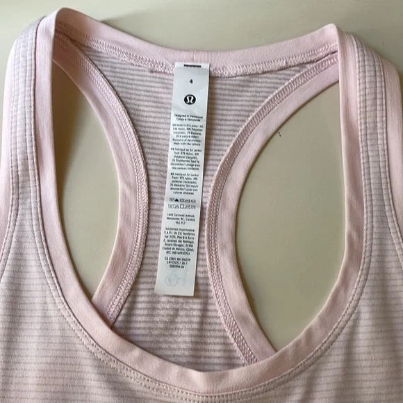 Lululemon Pink Swiftly Racerback Tank Top Size 4 - Picture 4 of 7